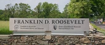 The Franklin D. Roosevelt Presidential Library and Museum on the Roosevelt estate at Hyde Park, New York