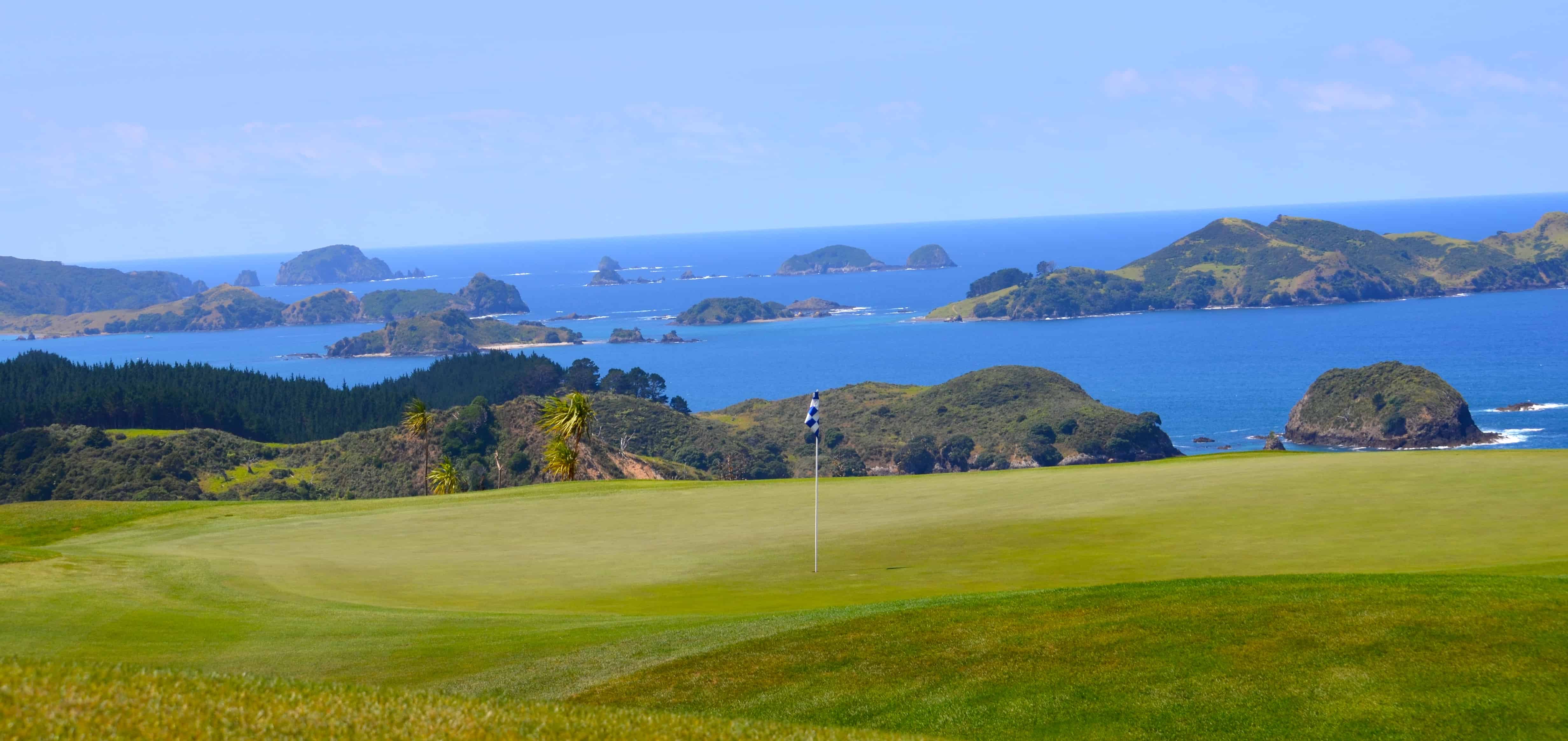 Kauri Cliffs Golf Club, perched above the Bay of Islands on the North Island of New Zealand