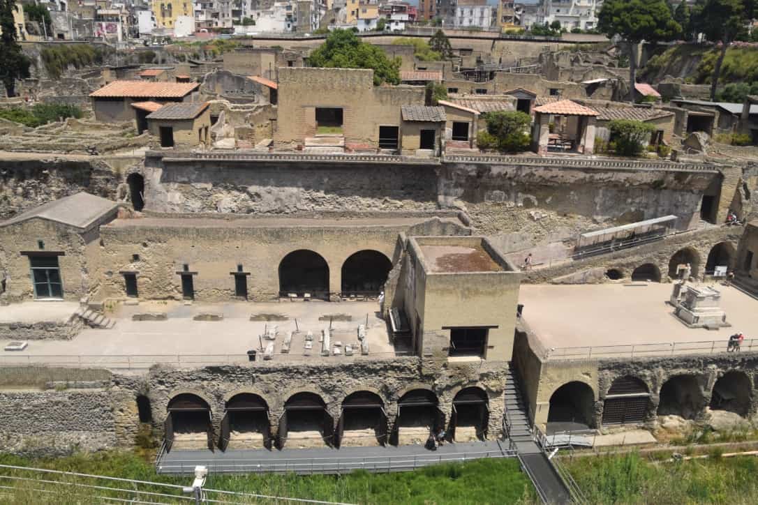 The boat houses at Herculaneum