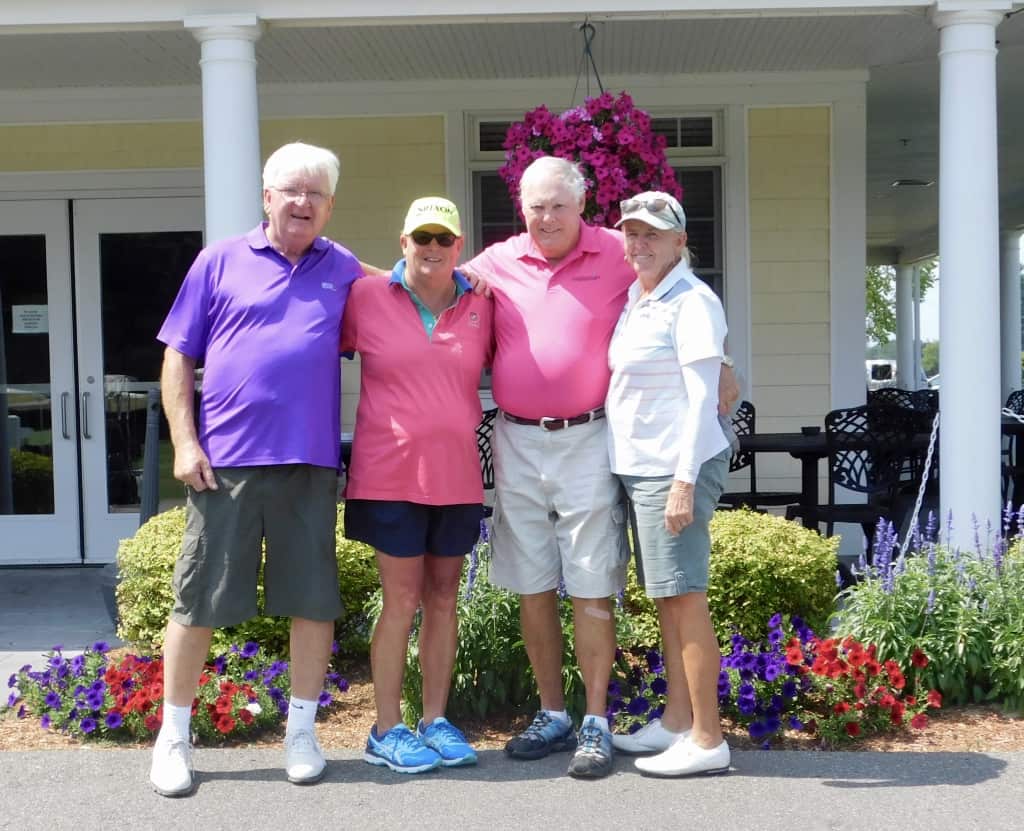 The four of us at Hidden Lake Golf Club