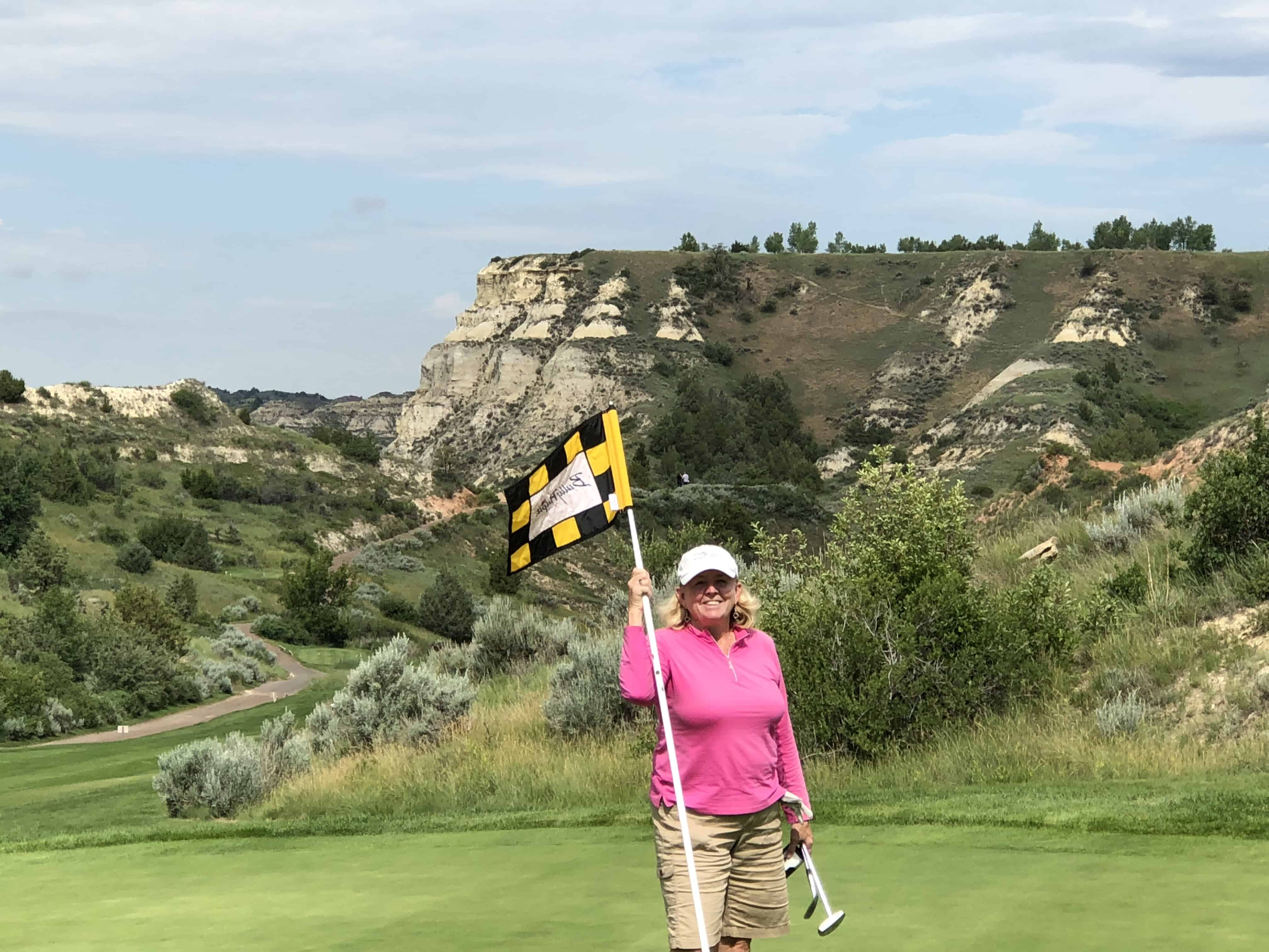 Janice at the Bully Pulpit Golf Course